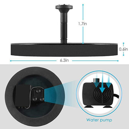 floating solar water fountain pump-Free™️-Standing Floating Solar Pump for Pond and Pool