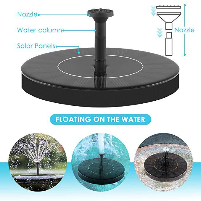 floating solar water fountain pump-Free™️-Standing Floating Solar Pump for Pond and Pool