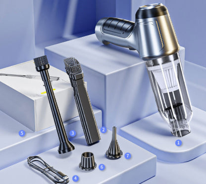 Wireless Handheld Car Vacuum Cleaner™️- designed for car detailing, household dusting, and basic inflation tasks