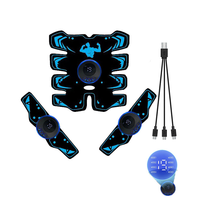 EMS8 Abdominal Muscle Abdomen Trainer Home Sports Power Plate Lazy Fitness Material Stickers