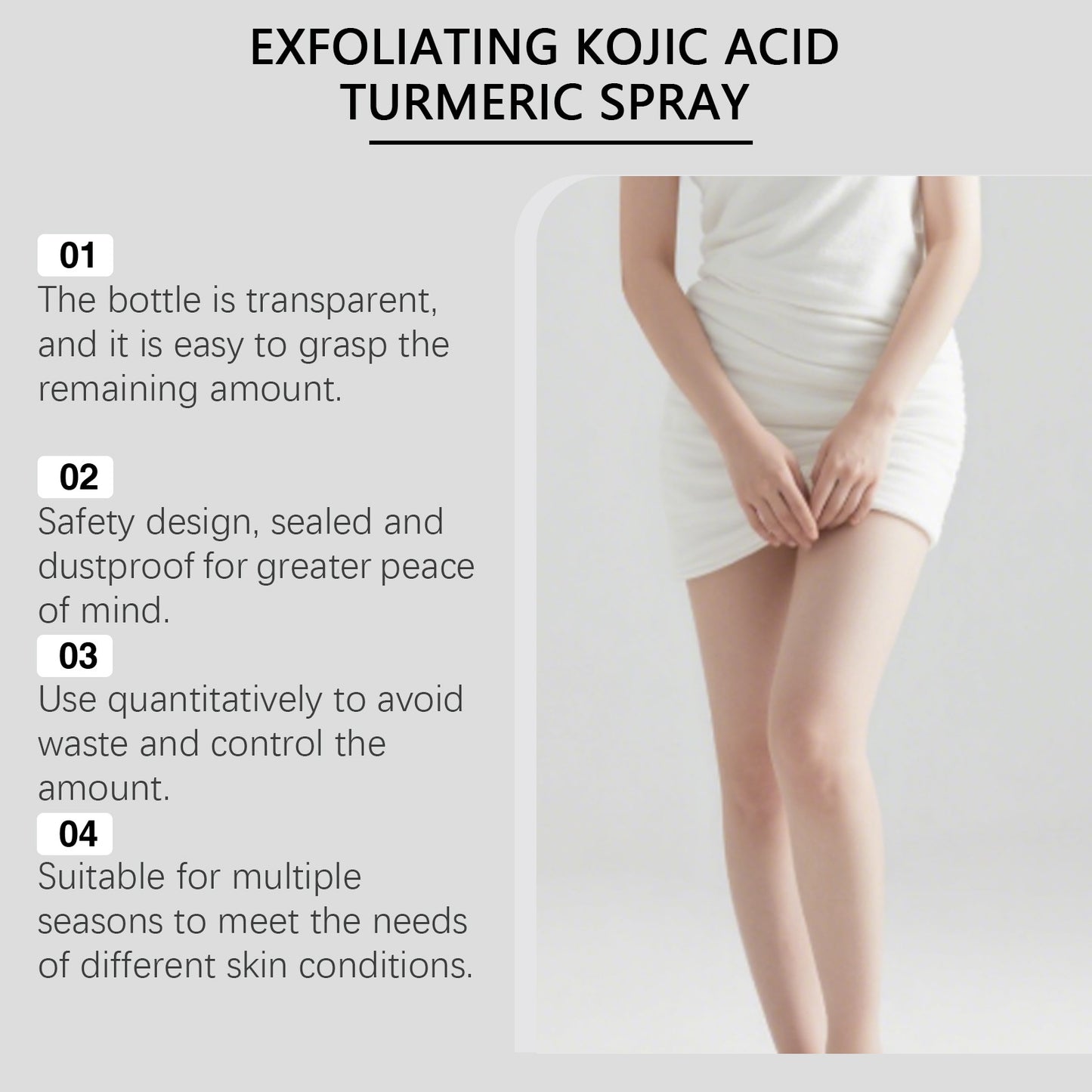OCEAURA™️- Peeling Shot Exfoliating Kojic Acid Turmeric Spray