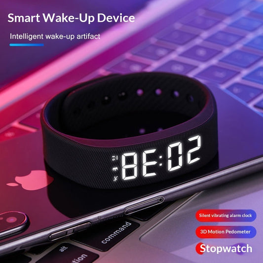 Silent vibrating alarm wristband