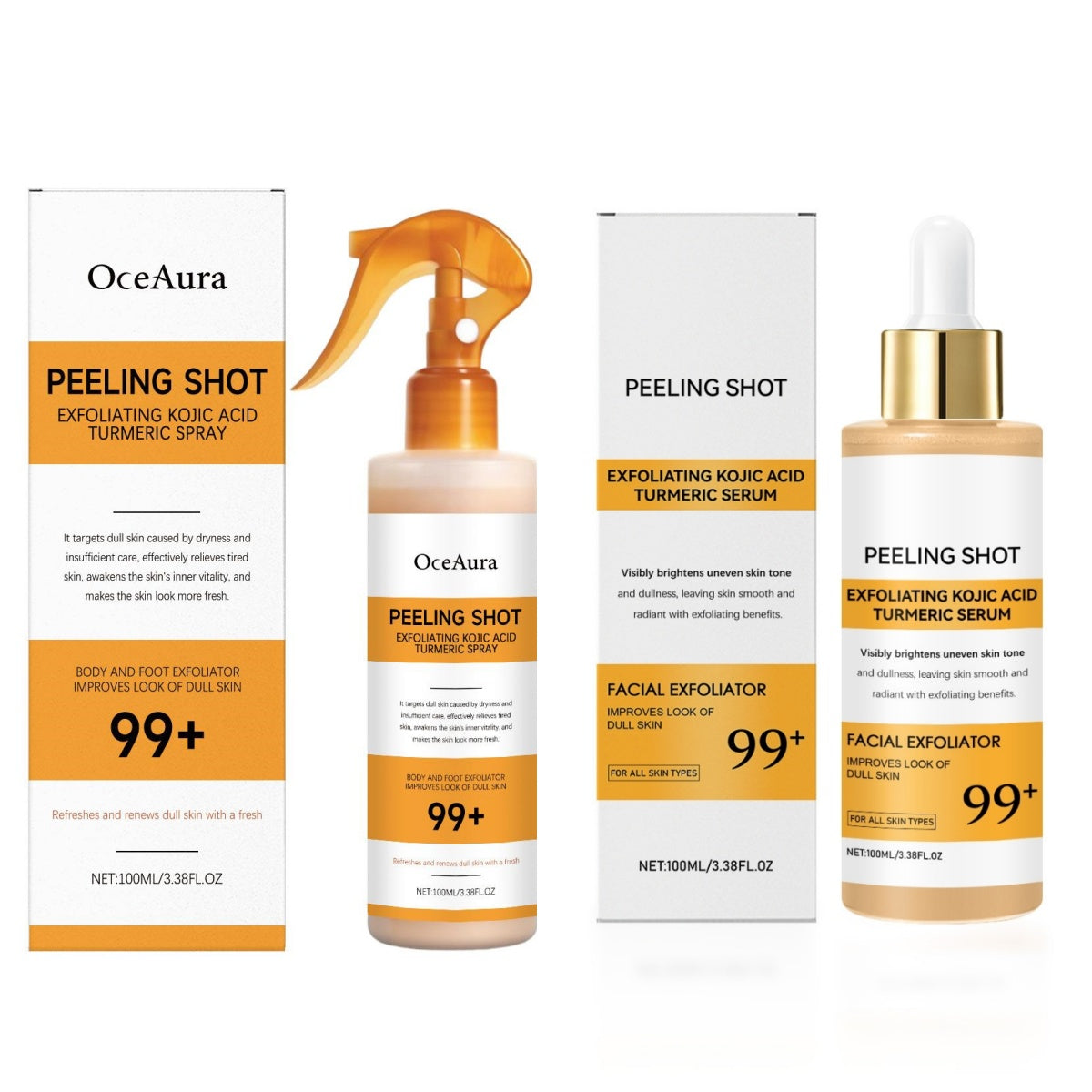 OCEAURA Kojic Acid Turmeric Cutin Cleaning Spray