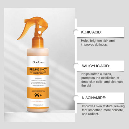 OCEAURA™️- Peeling Shot Exfoliating Kojic Acid Turmeric Spray
