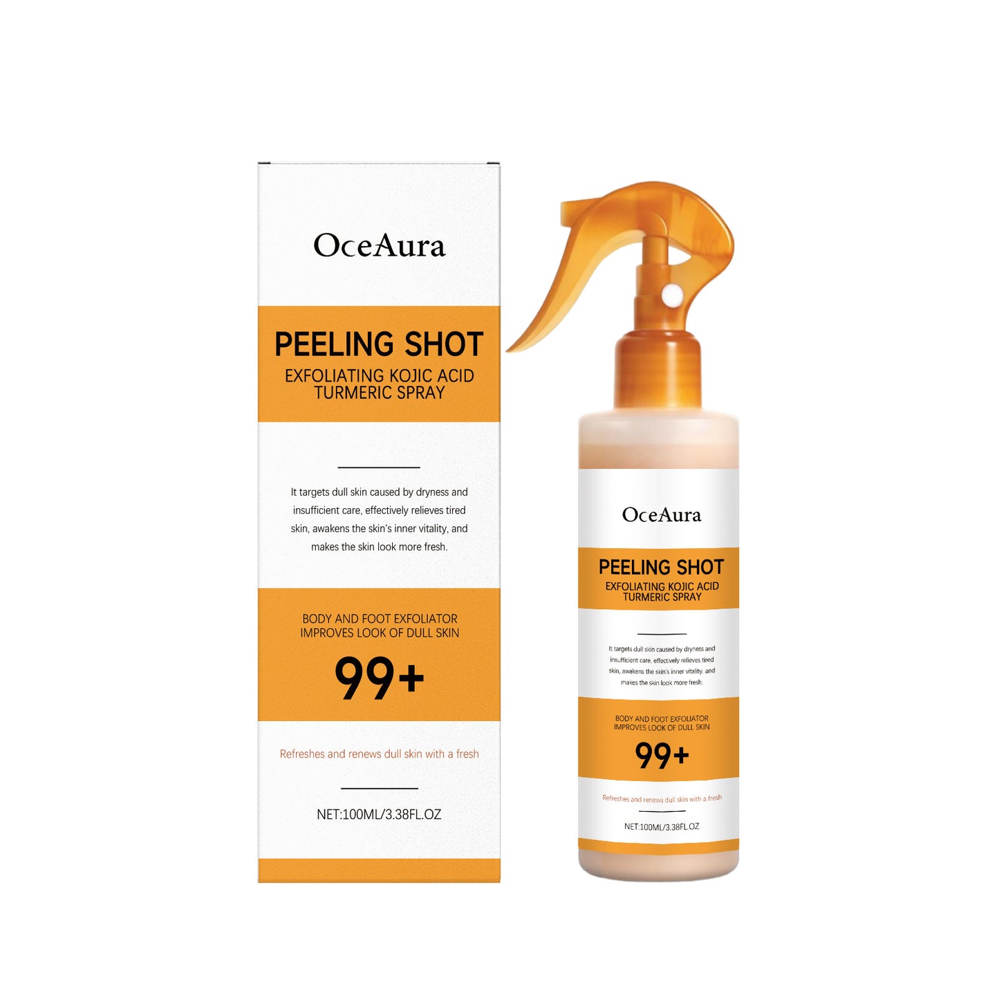 OCEAURA™️- Peeling Shot Exfoliating Kojic Acid Turmeric Spray