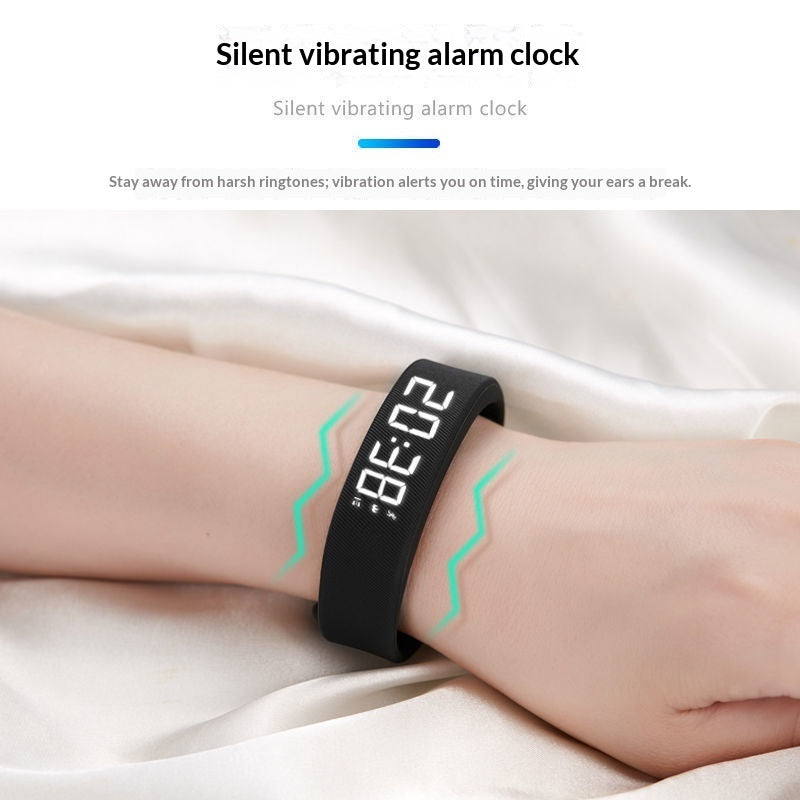 Silent vibrating alarm wristband