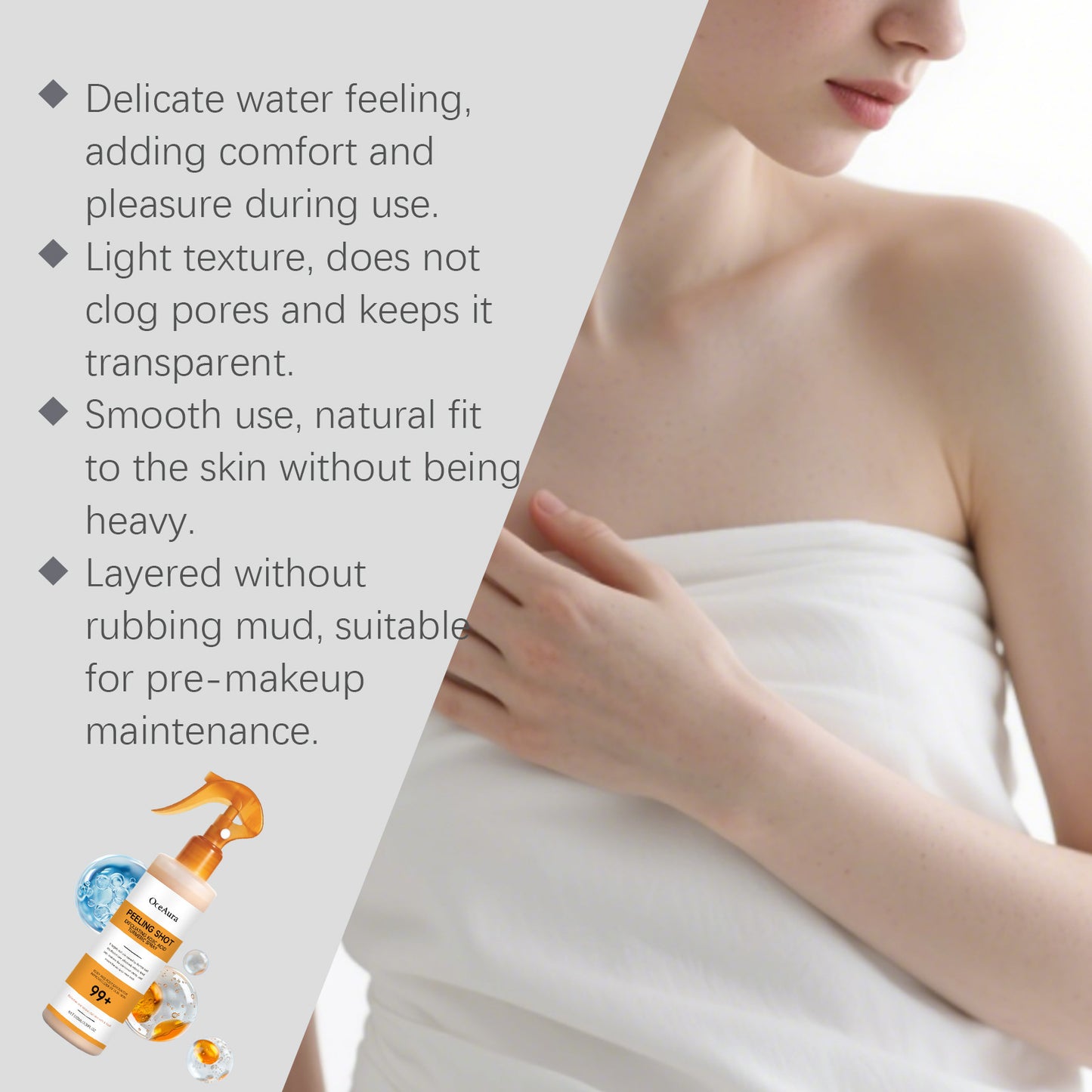 OCEAURA™️- Peeling Shot Exfoliating Kojic Acid Turmeric Spray